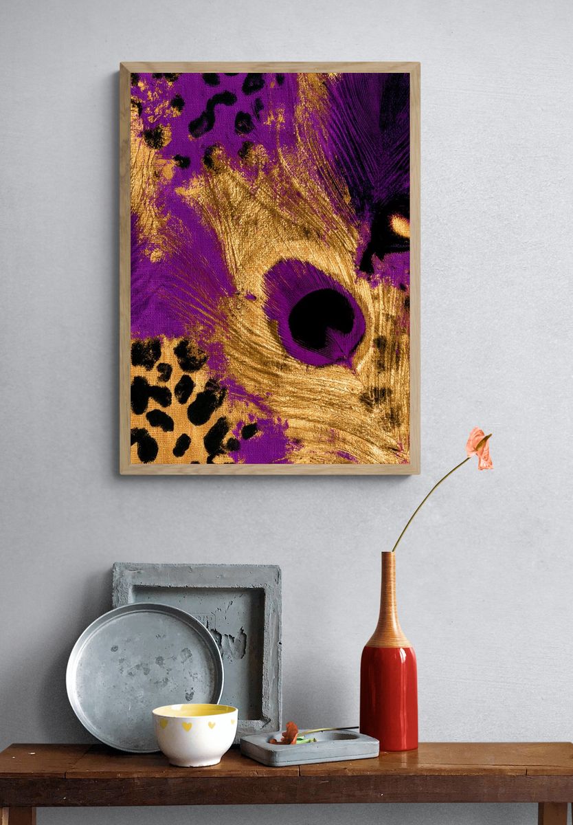 Leopard Eye Pop-Art Print. — room view 3