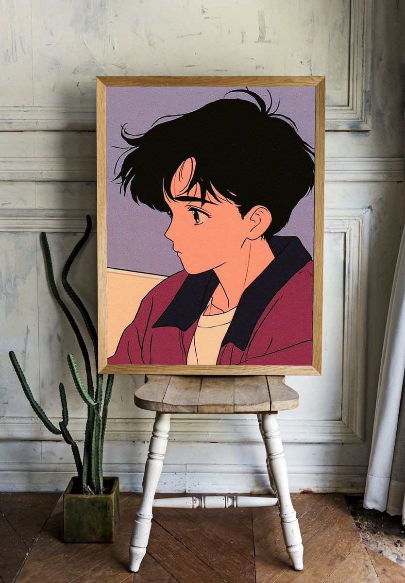 Anime Portrait Poster. — room view 1