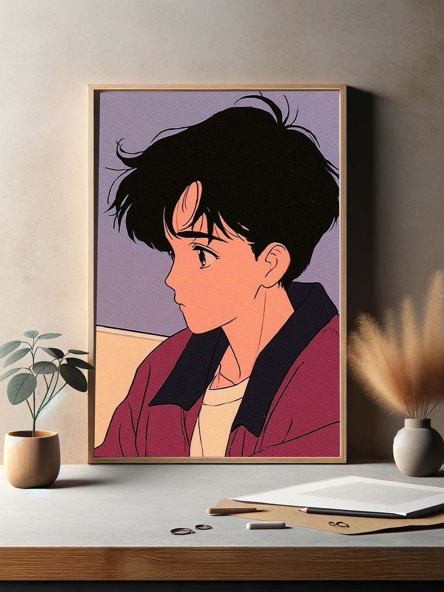 Anime Portrait Poster. — room view 2