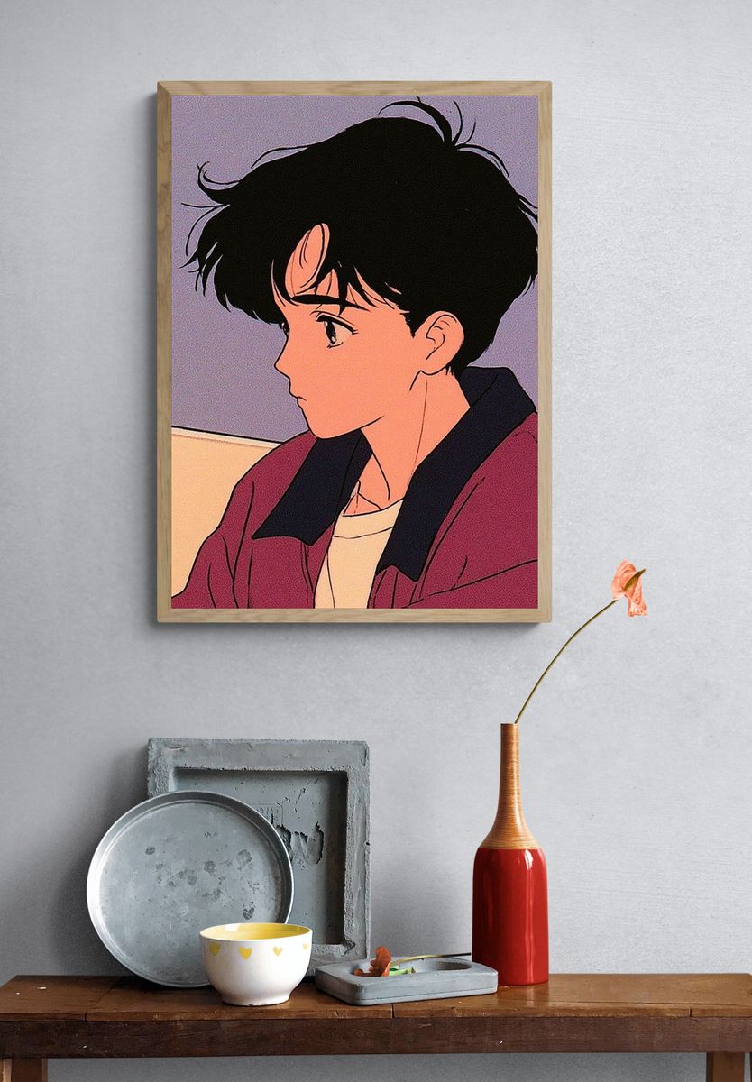 Anime Portrait Poster. — room view 3