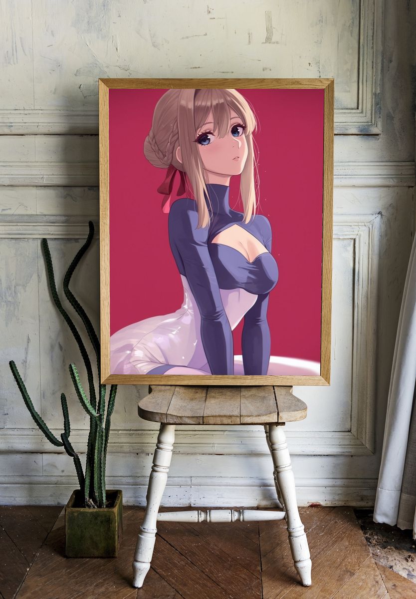 Anime Portrait Poster. — room view 1