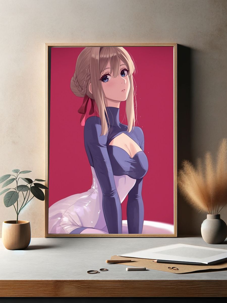 Anime Portrait Poster. — room view 2