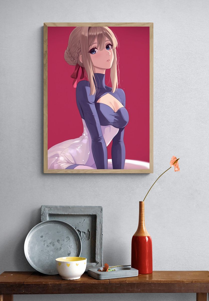 Anime Portrait Poster. — room view 3