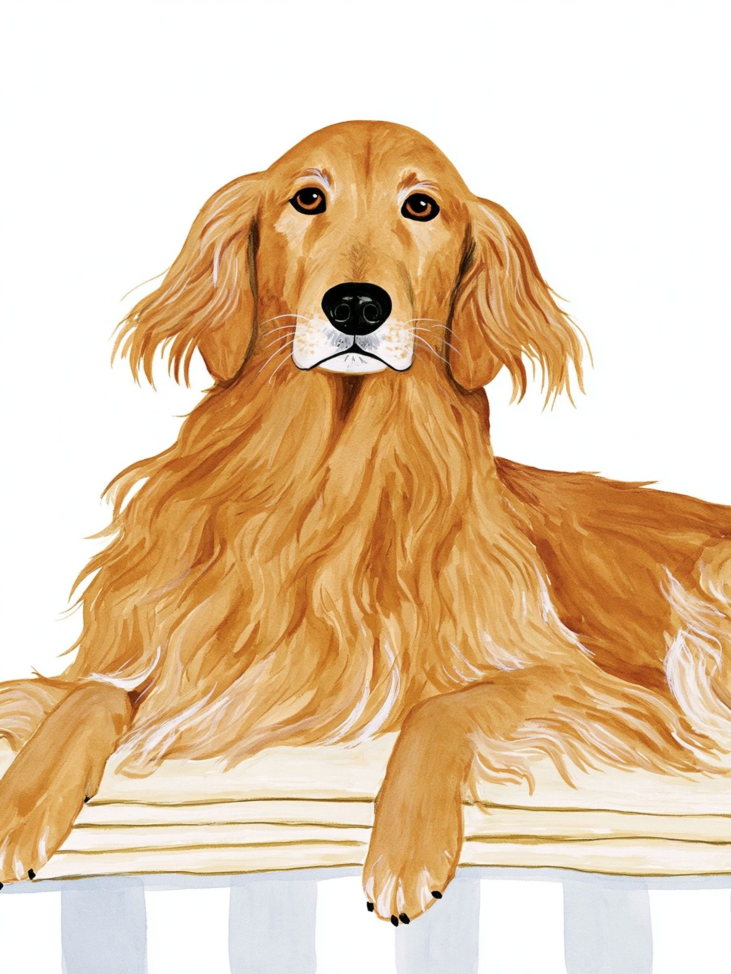 Golden Retriever Portrait Poster. poster detail