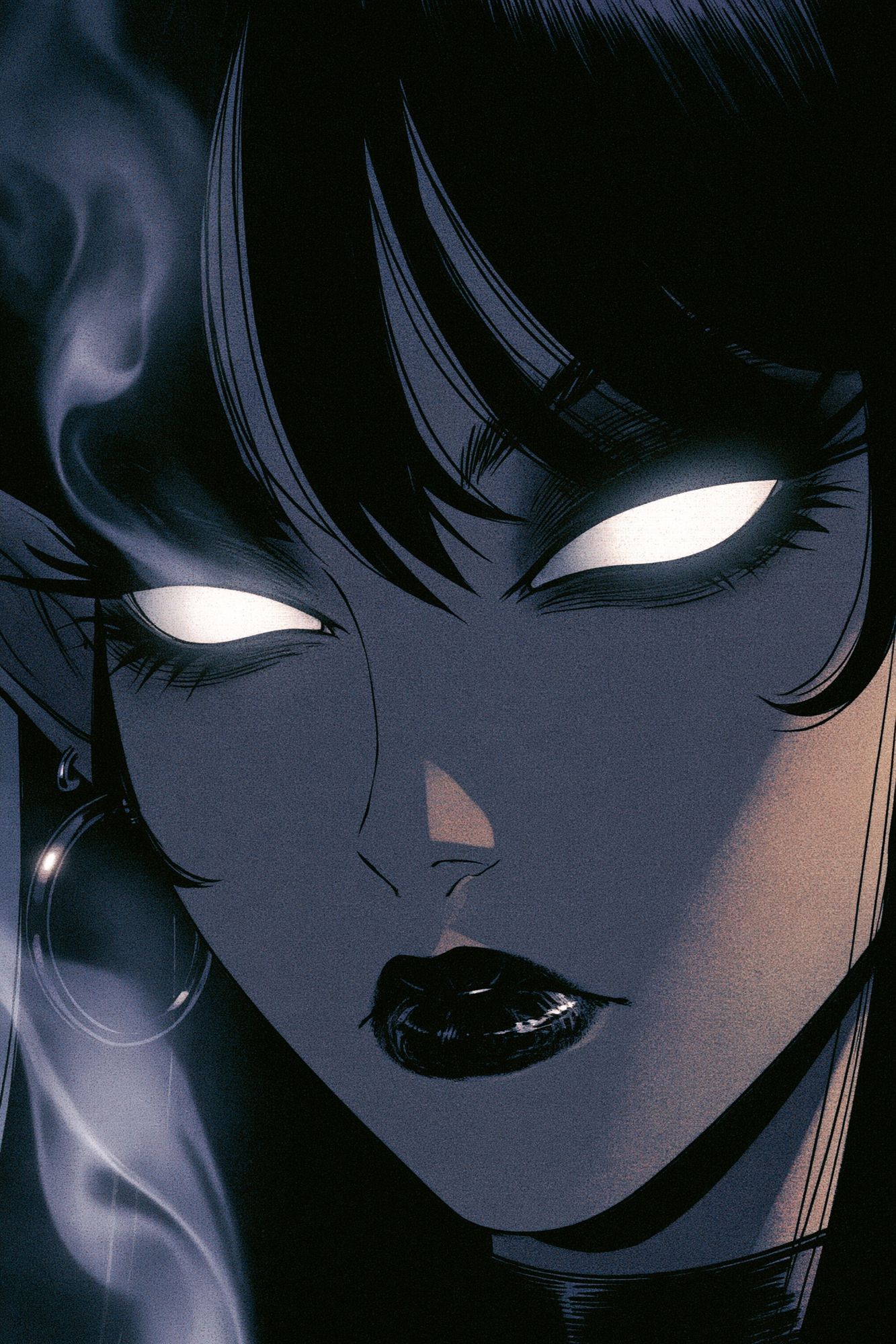 Dark Anime Portrait Poster. poster — anime art
