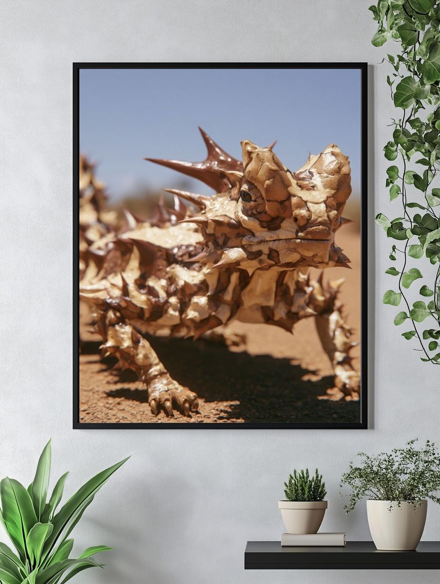 Thorny Devil Desert Wildlife Poster. — room view 4