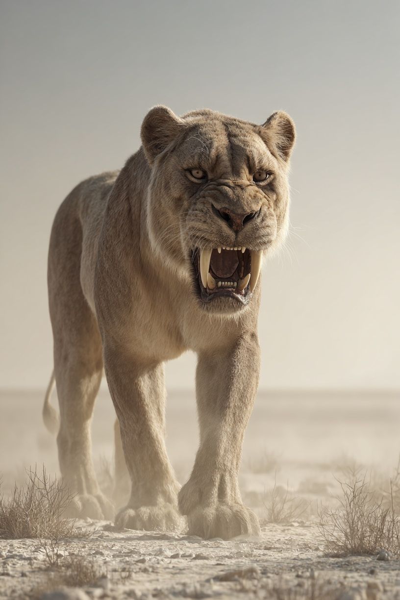 Roaring Lioness Wildlife Photography Poster. poster detail