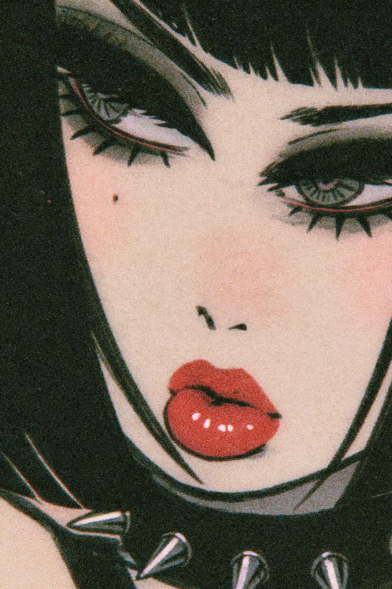 Gothic Anime Portrait Poster. poster detail