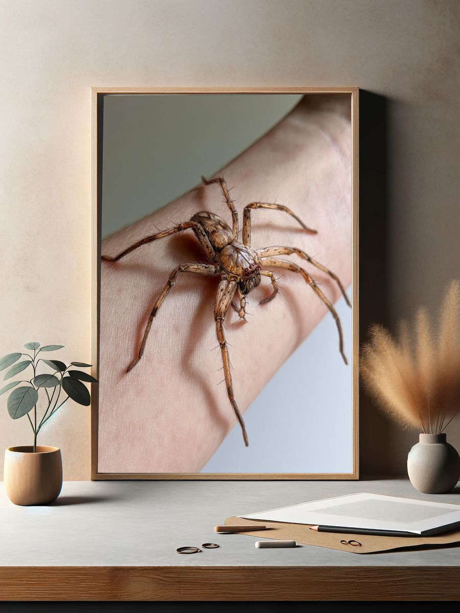 Spider on Hand Photography Poster. — room view 2