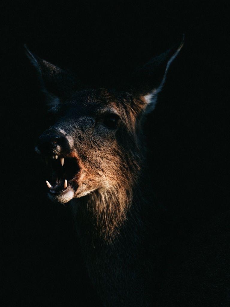 Howling Deer Photography Poster. poster — animals art