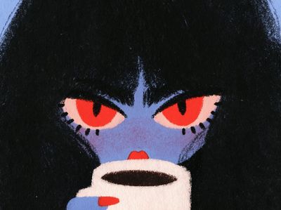 Mystic Cat Portrait Poster. poster