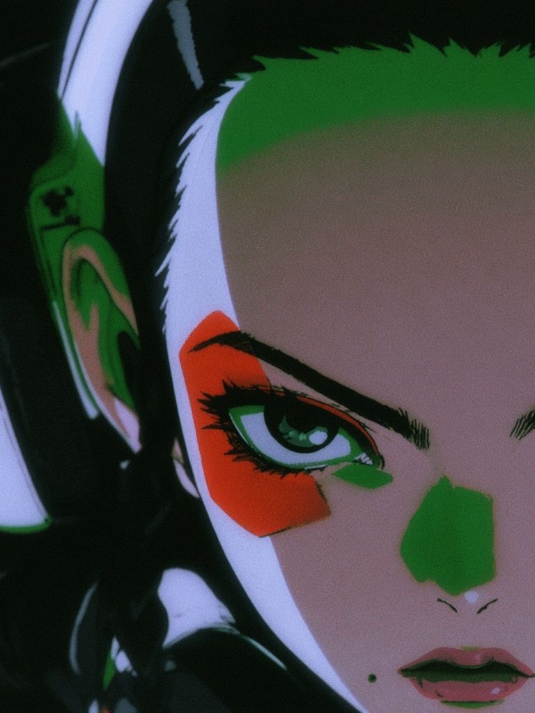 Anime Portrait Digital Art Poster. poster detail