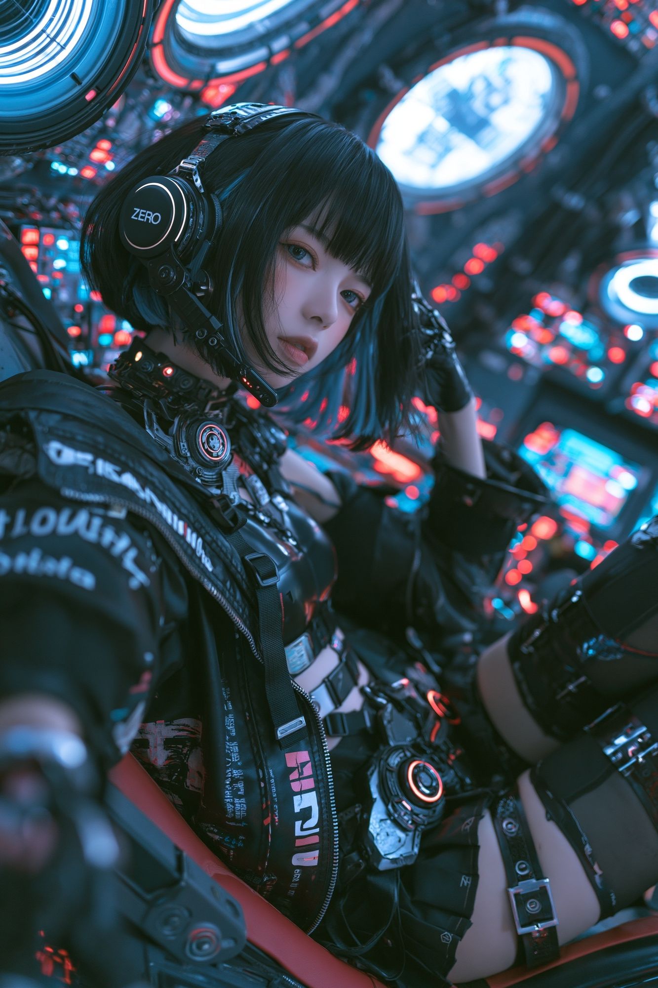 Cyberpunk Anime Pilot Poster. poster — anime art
