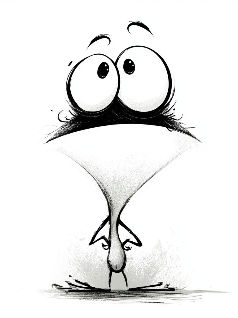 Funny Bird Cartoon Poster. poster — animals art