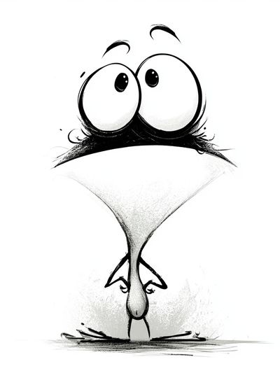 Funny Bird Cartoon Poster. poster