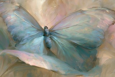 Pastel Butterfly Fine-Art Poster. poster