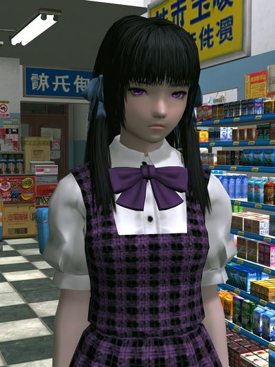 Anime Girl Convenience Store Poster. poster