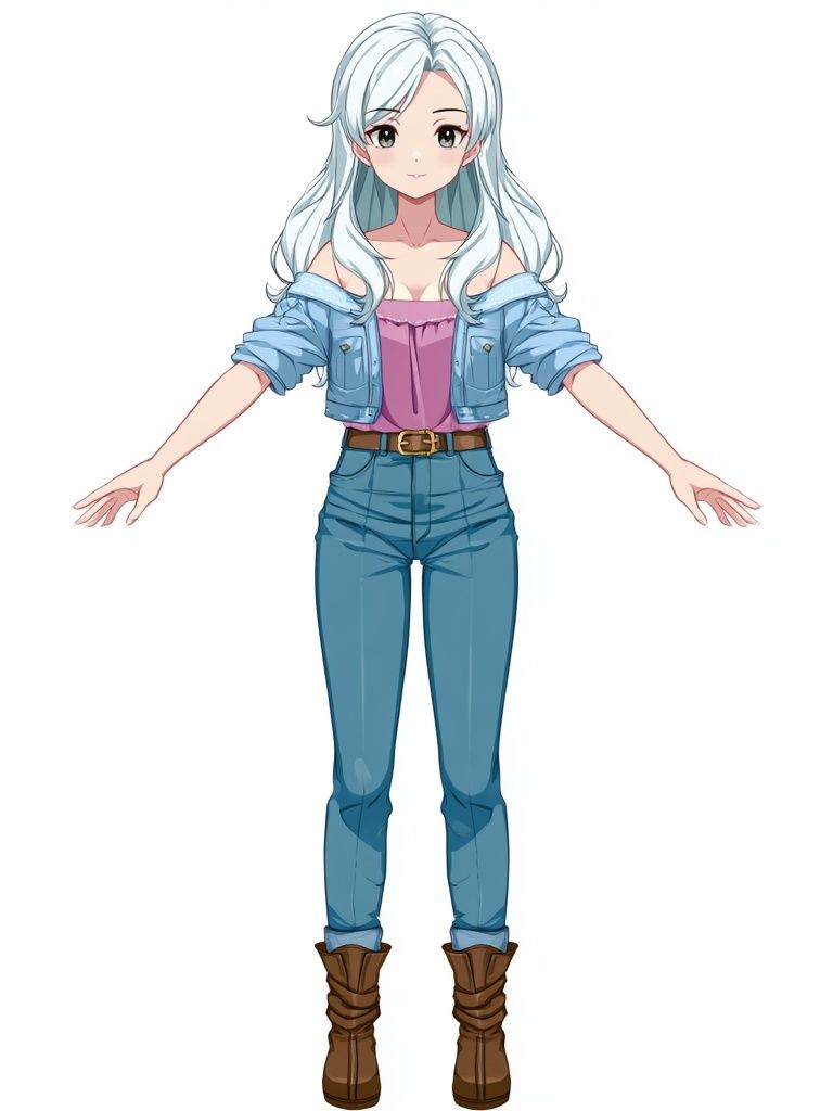 Anime Girl Character Illustration Poster. poster — anime art