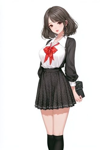 Anime Schoolgirl Portrait Poster. poster — anime art