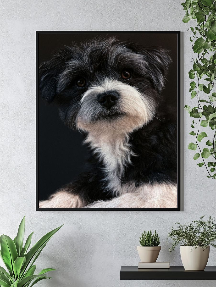 Shih Tzu Portrait Poster. — room view 4