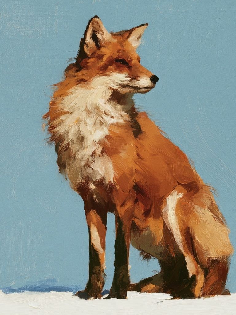 Fox Portrait Fine-Art Poster. poster detail