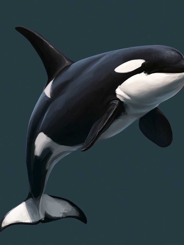 Orca Digital Art Poster. poster — animals art