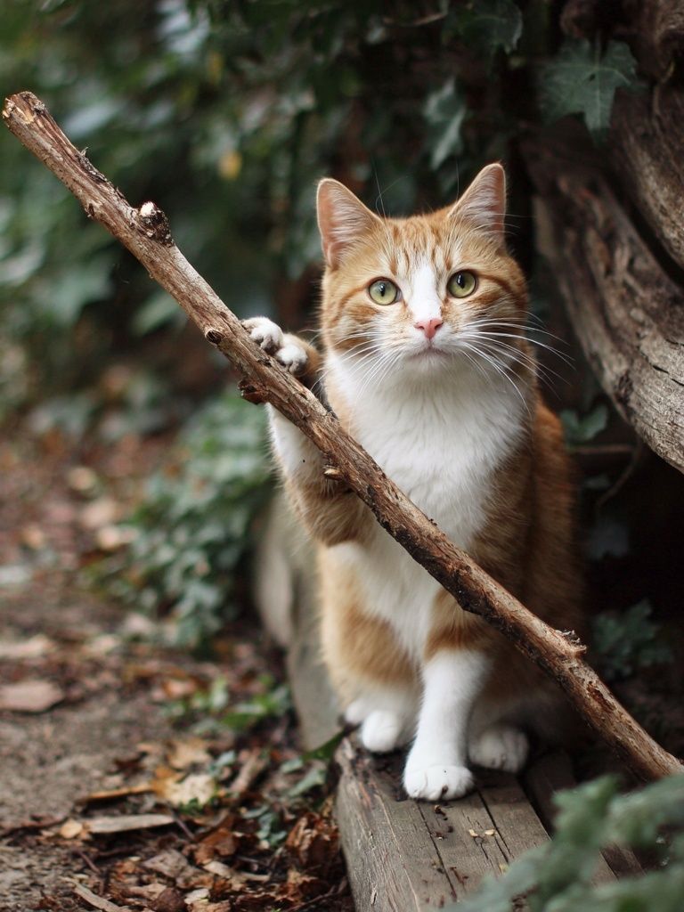 Curious Ginger Cat Photography Poster. poster — animals art