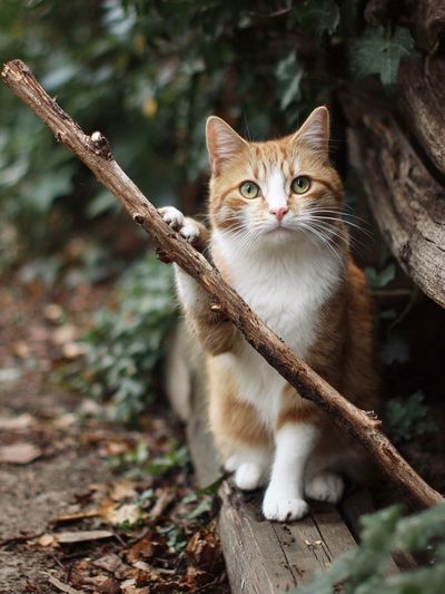 Curious Ginger Cat Photography Poster. poster