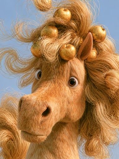 Golden Unicorn Portrait Poster. poster detail