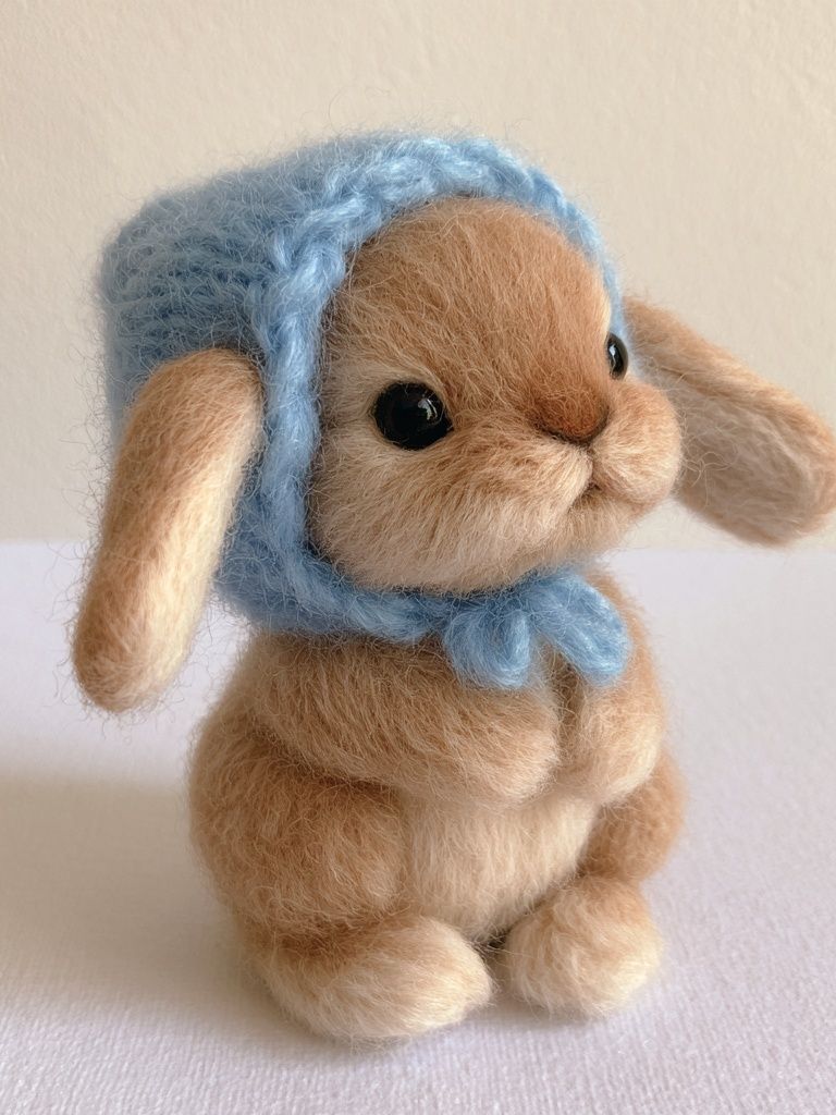 Blue Bonnet Bunny Photography Poster. poster detail