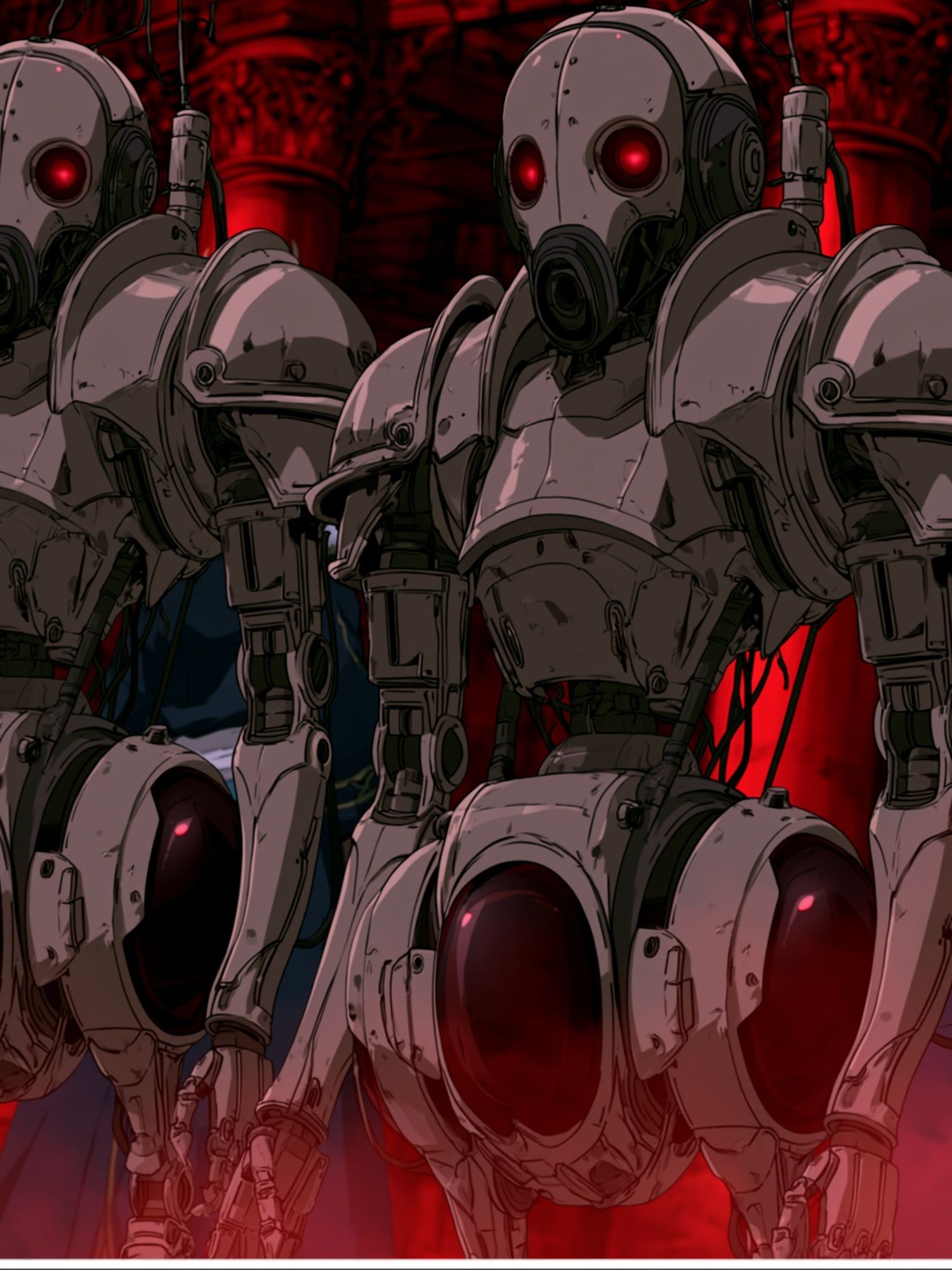 Red-Eyed Robots Sci-Fi Poster. poster detail