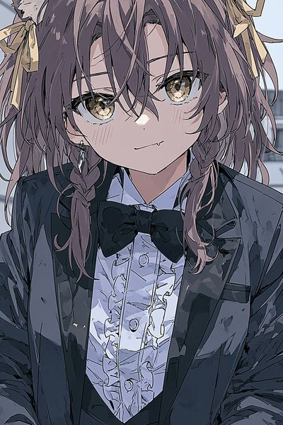 Cat-Eared Anime Portrait Poster. poster