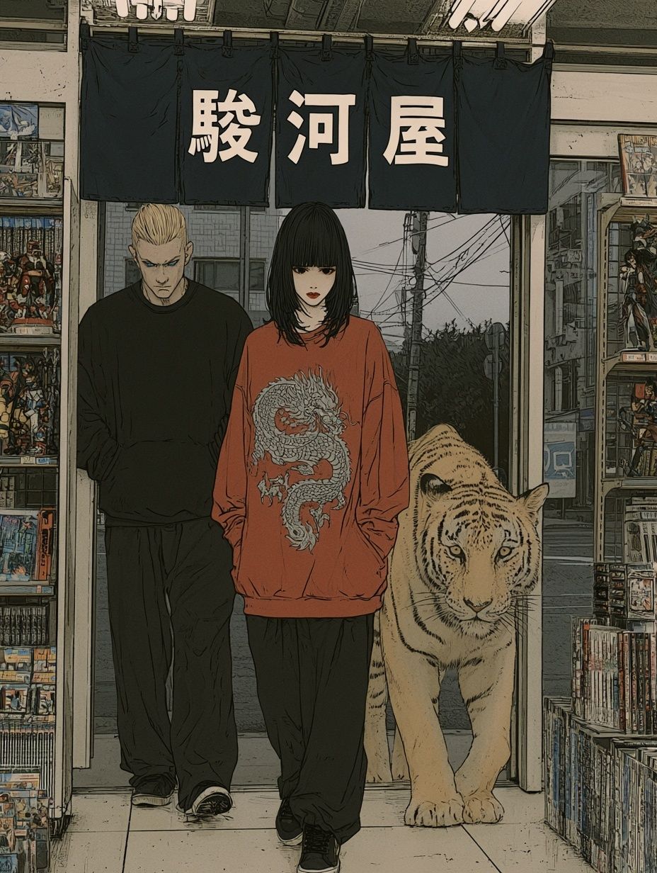 Anime Tiger Shop Poster. poster detail