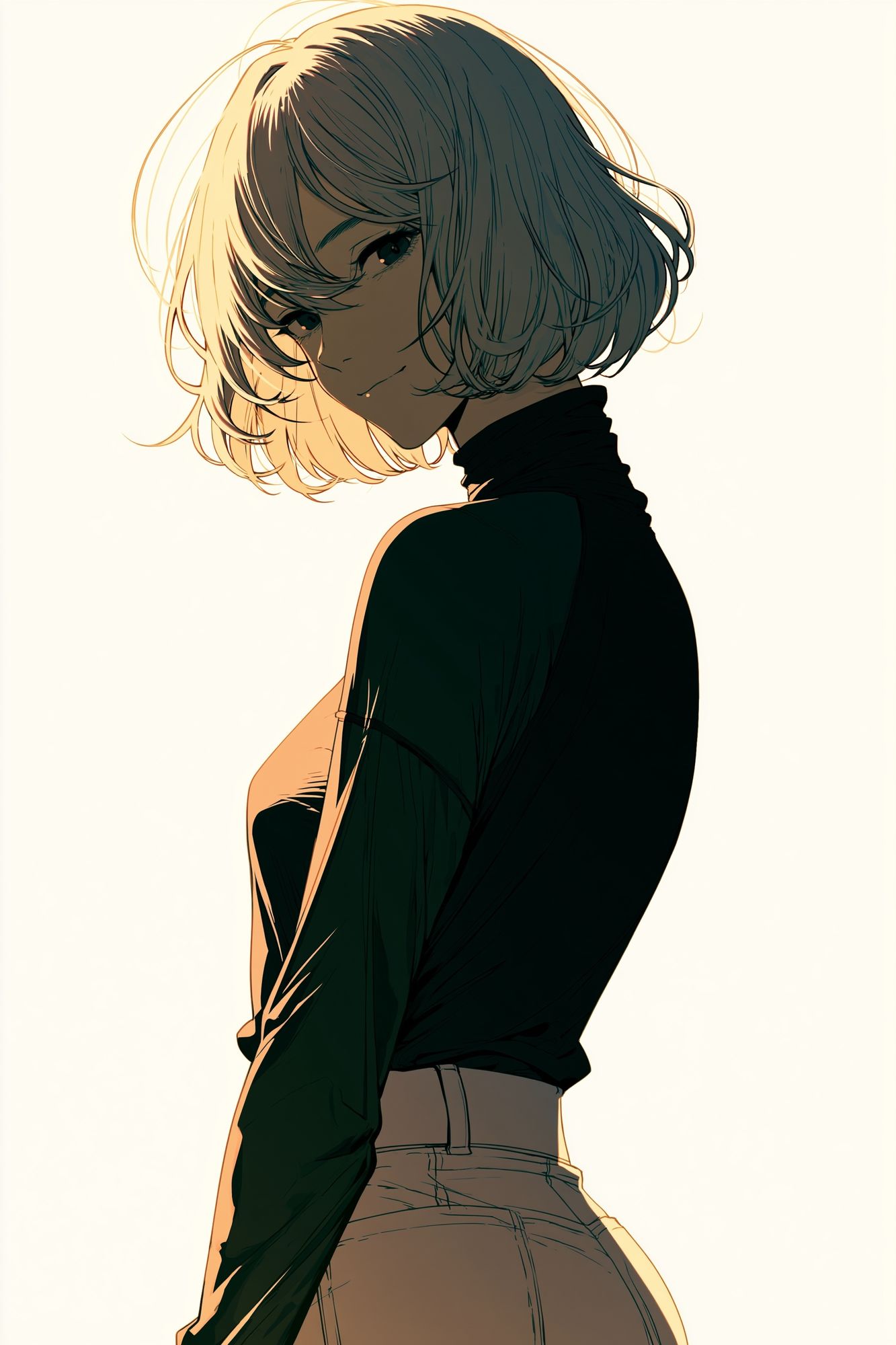Anime Portrait — Digital Art Print. poster — anime art