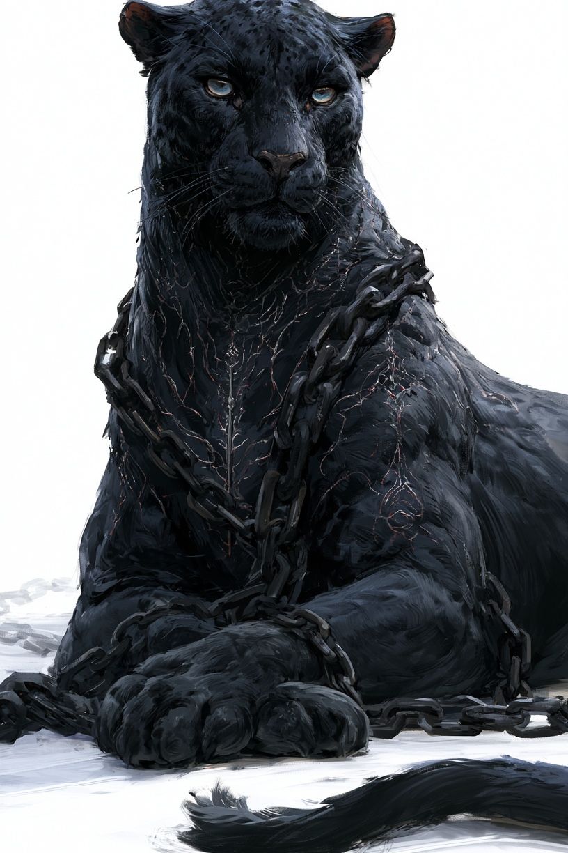 Black Panther Portrait Print. poster detail