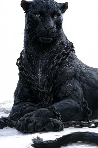 Black Panther Portrait Print. poster