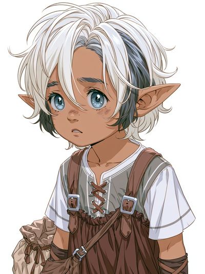 Fantasy Elf Child Illustration Poster. poster