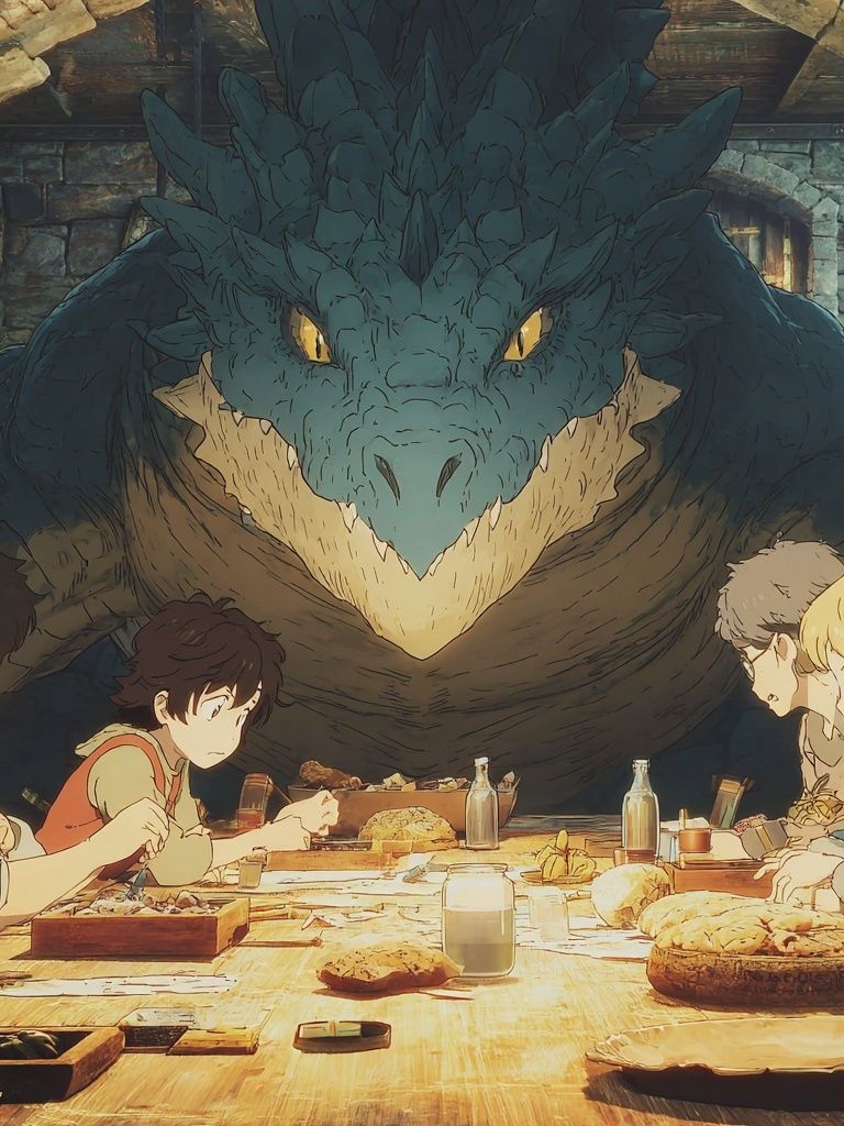 Dragon Feast Studio Ghibli Print. poster — anime art