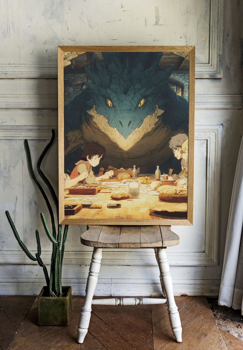 Dragon Feast Studio Ghibli Print. — room view 1