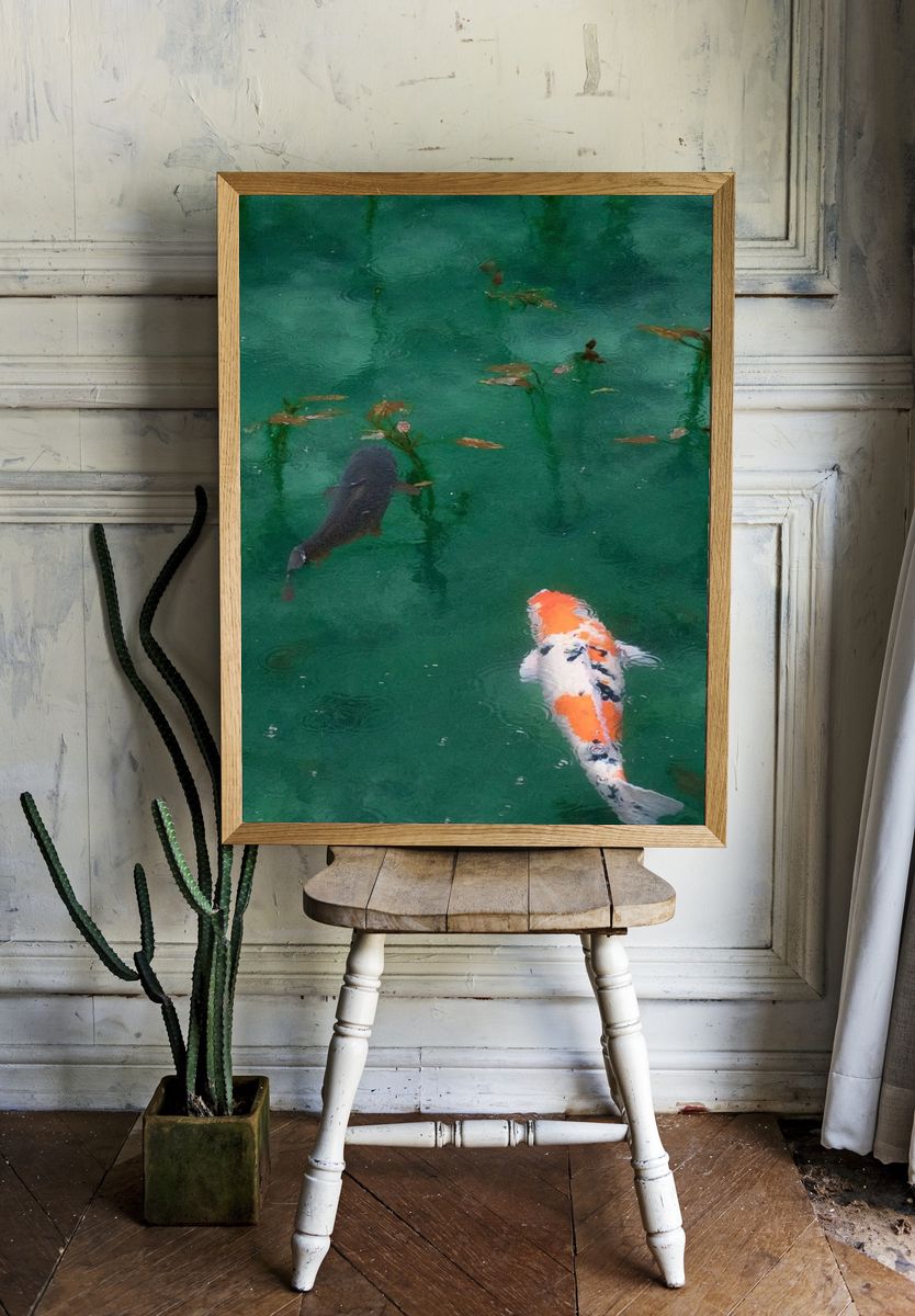 iPhone wallpaper background Koi fish room preview