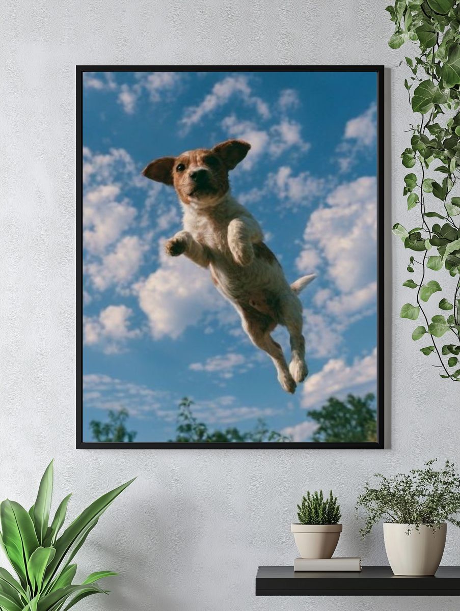 Flying Dog Photography Poster. — room view 4