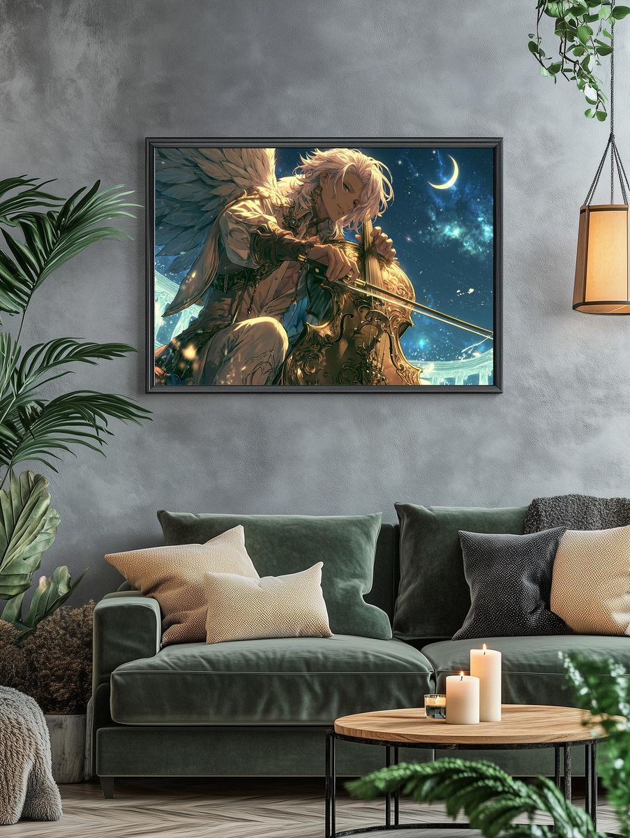 Celestial Angel Violinist Poster. — room view 4