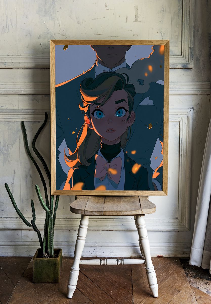 Anime Duo Portrait Poster. — room view 1