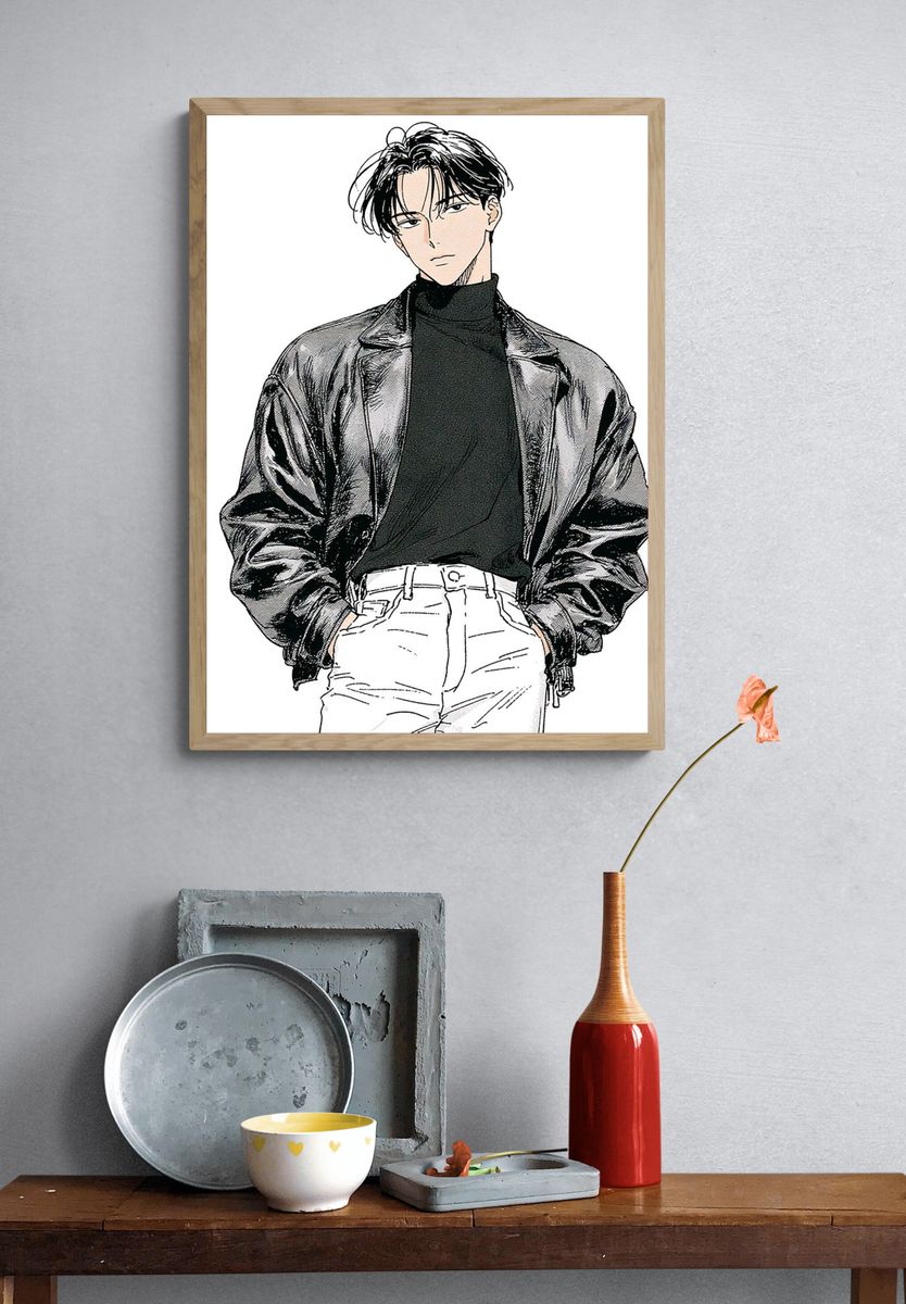 Crystal Wolf Moonlight Poster. — room view 3