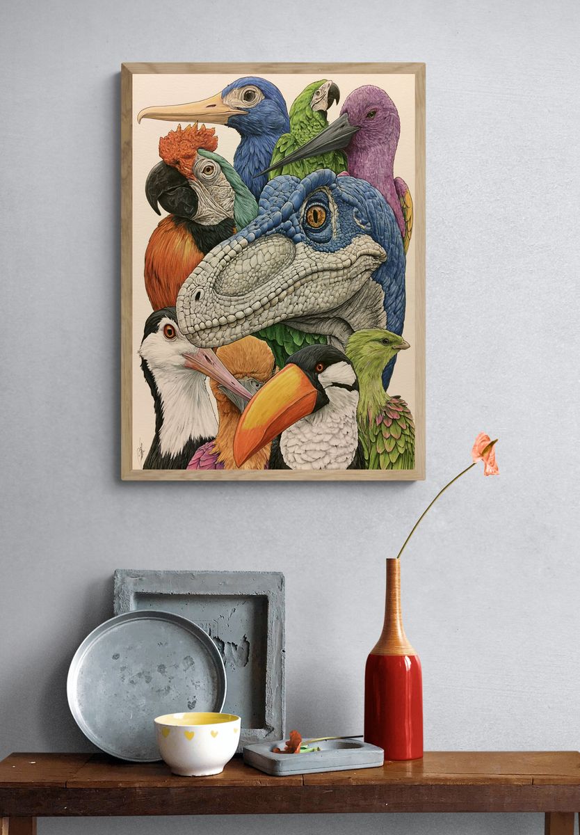 Red Squirrel Autumn Photography Poster. — room view 3