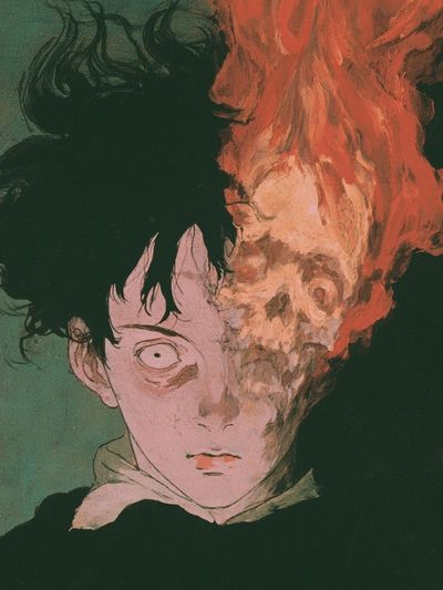 Surreal Anime Portrait Poster.