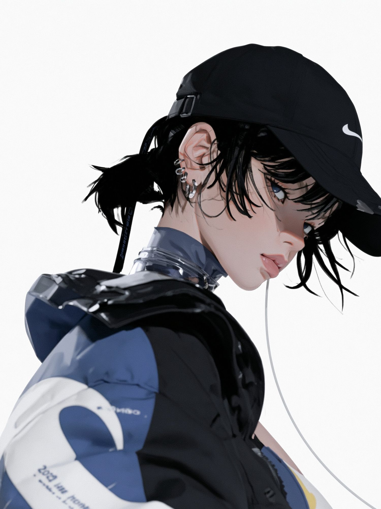 Anime Streetwear Portrait Poster. poster detail