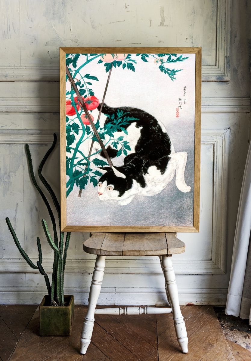 Cat Tomato Plant (1931) print. room preview