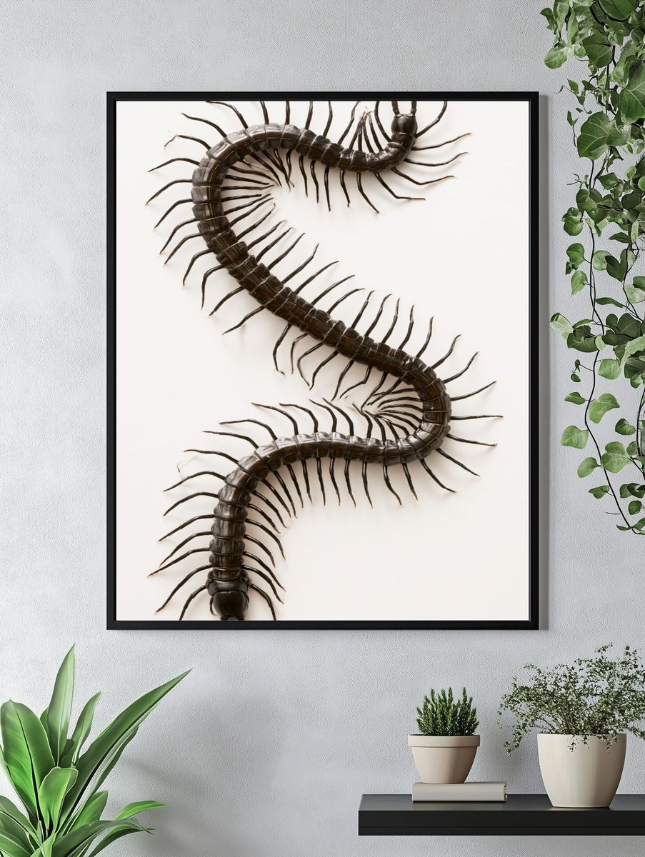 Centipede Study Photography Poster. — room view 4