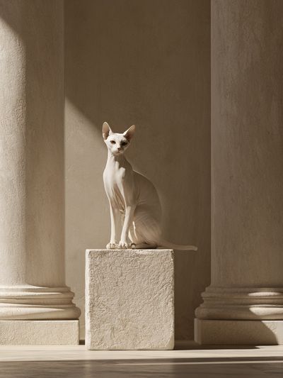 Sphynx Cat in Classical Interior Poster.